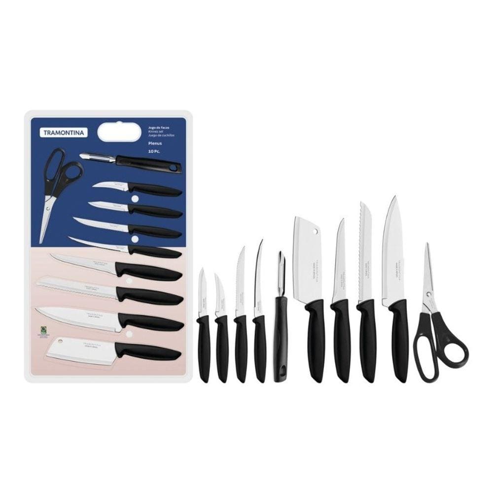 Conjunto De Facas Cozinha Gourmet Plenus 10 Pçs Tramontina