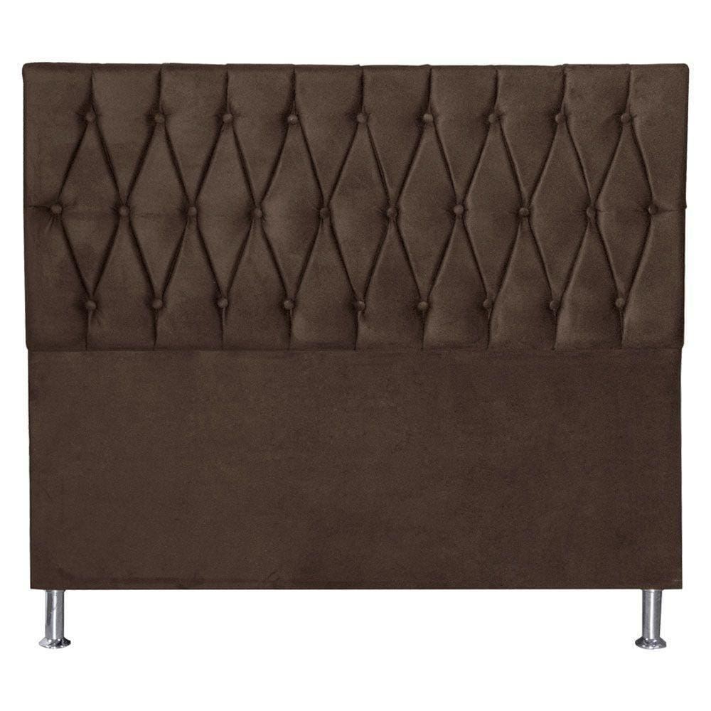 Cabeceira Queen 1,60m Paris Suede Marrom