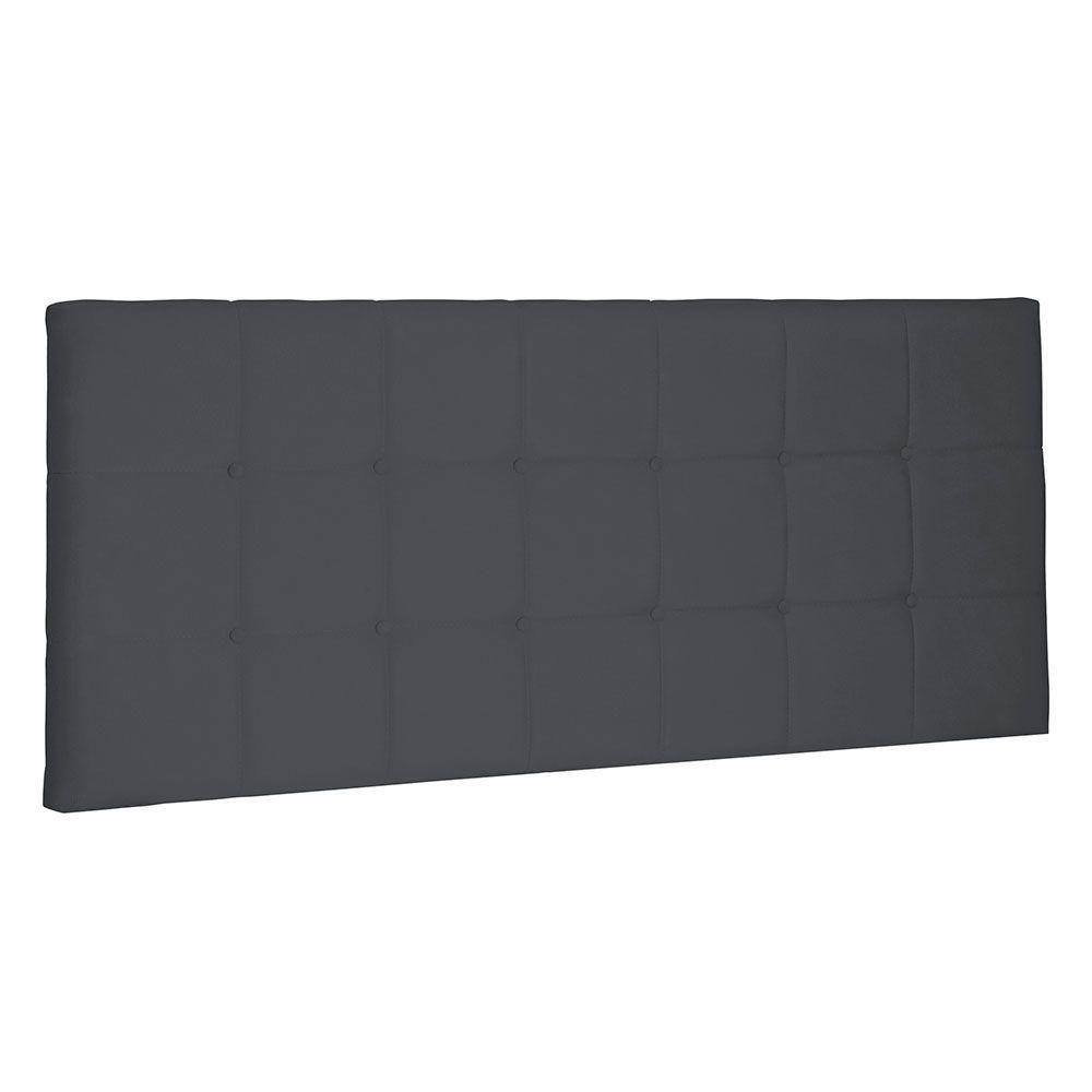 Cabeceira Painel Casal 1,40m Verona Suede Cinza