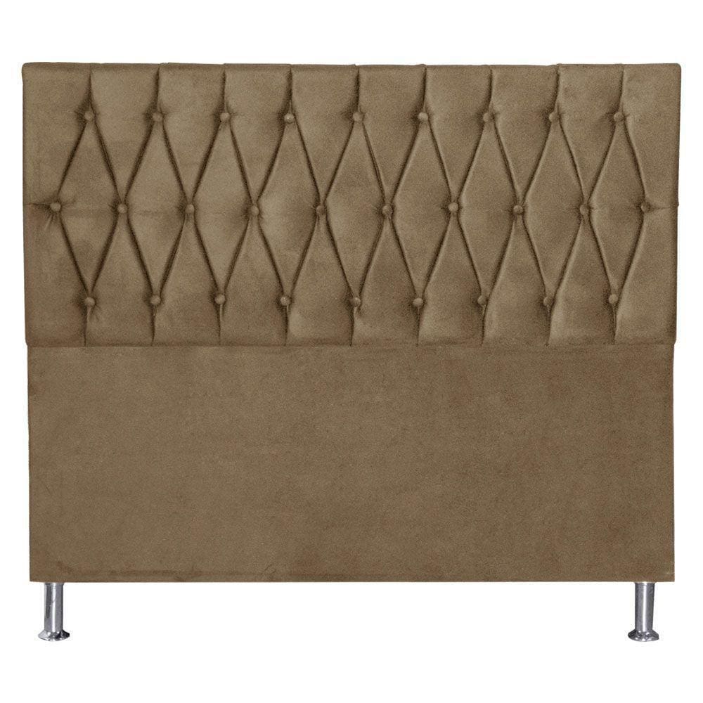 Cabeceira King 1,95m Paris Suede Bege