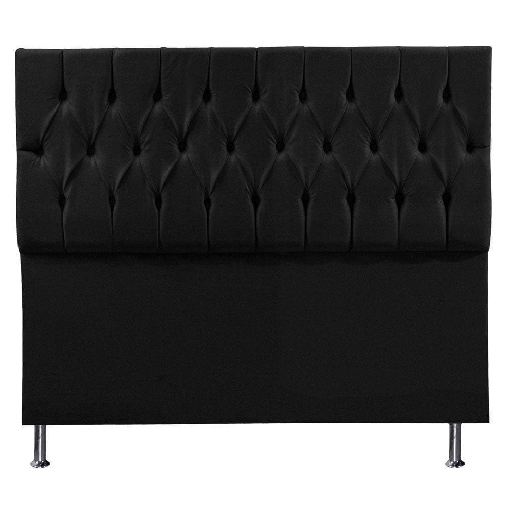 Cabeceira King 1,95m Suede Preto