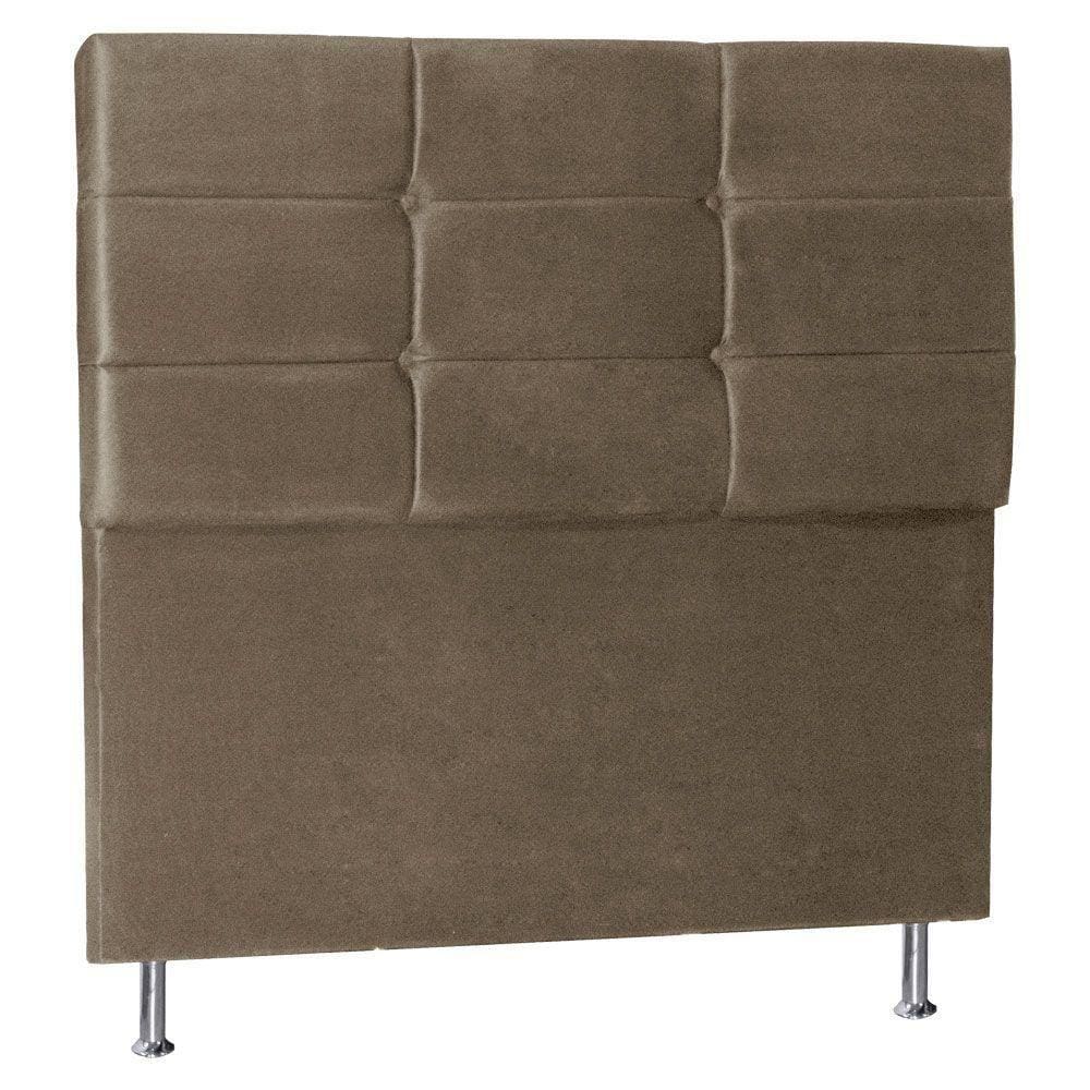 Cabeceira Casal 1,40m Tóquio Suede Bege