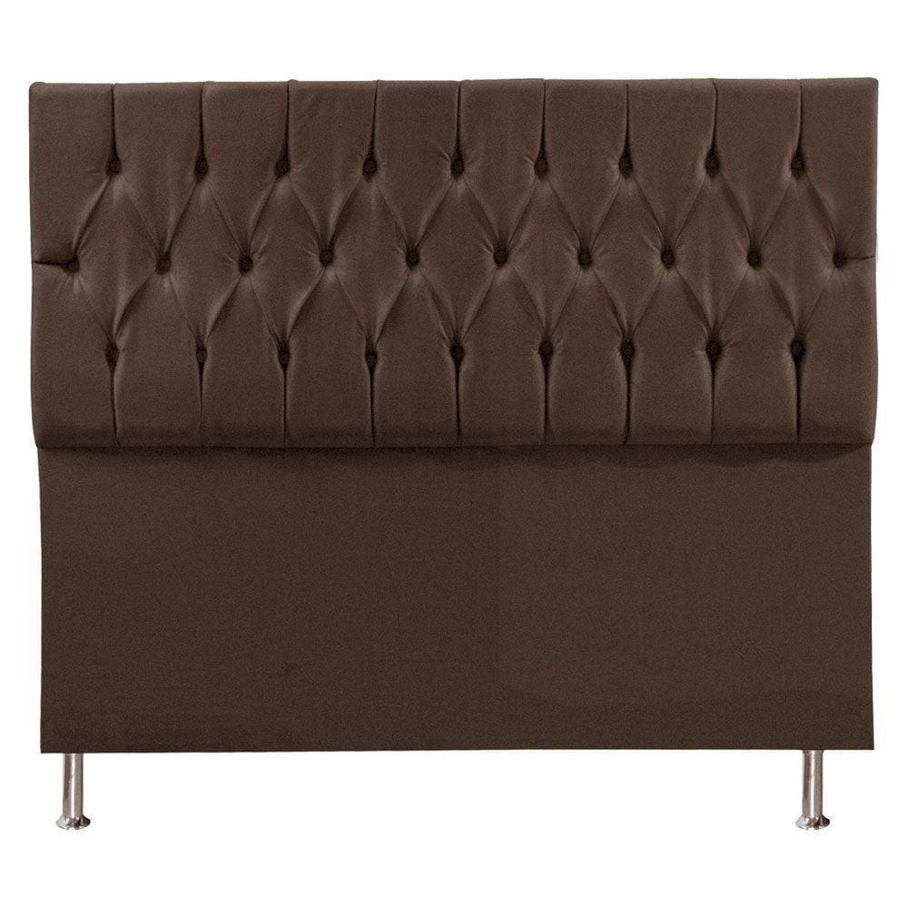 Cabeceira King 1,95m Suede Marrom