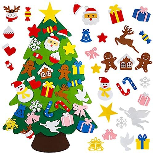 Árvore de Natal feltro, 3,3 FT | Extra Árvore de Natal feltro, 3,3 FT | Extra