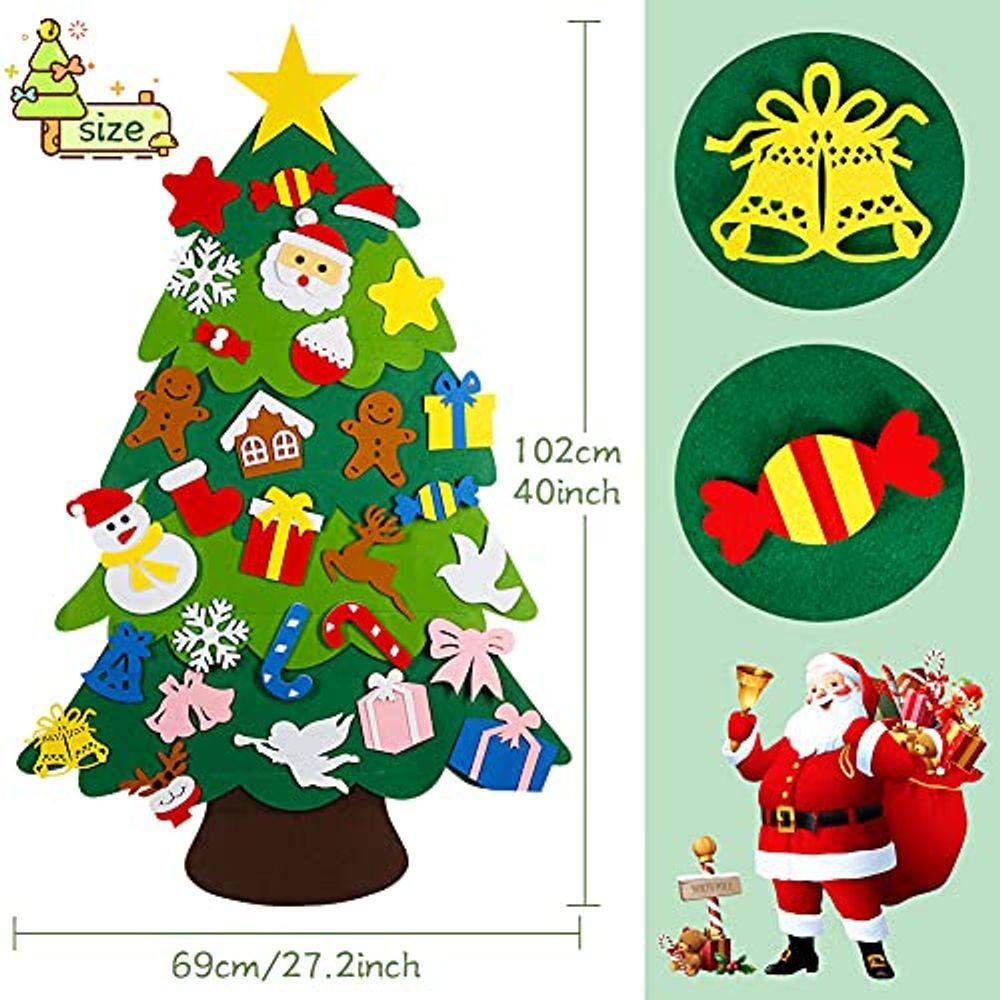 Árvore de Natal feltro, 3,3 FT | Extra Árvore de Natal feltro, 3,3 FT | Extra
