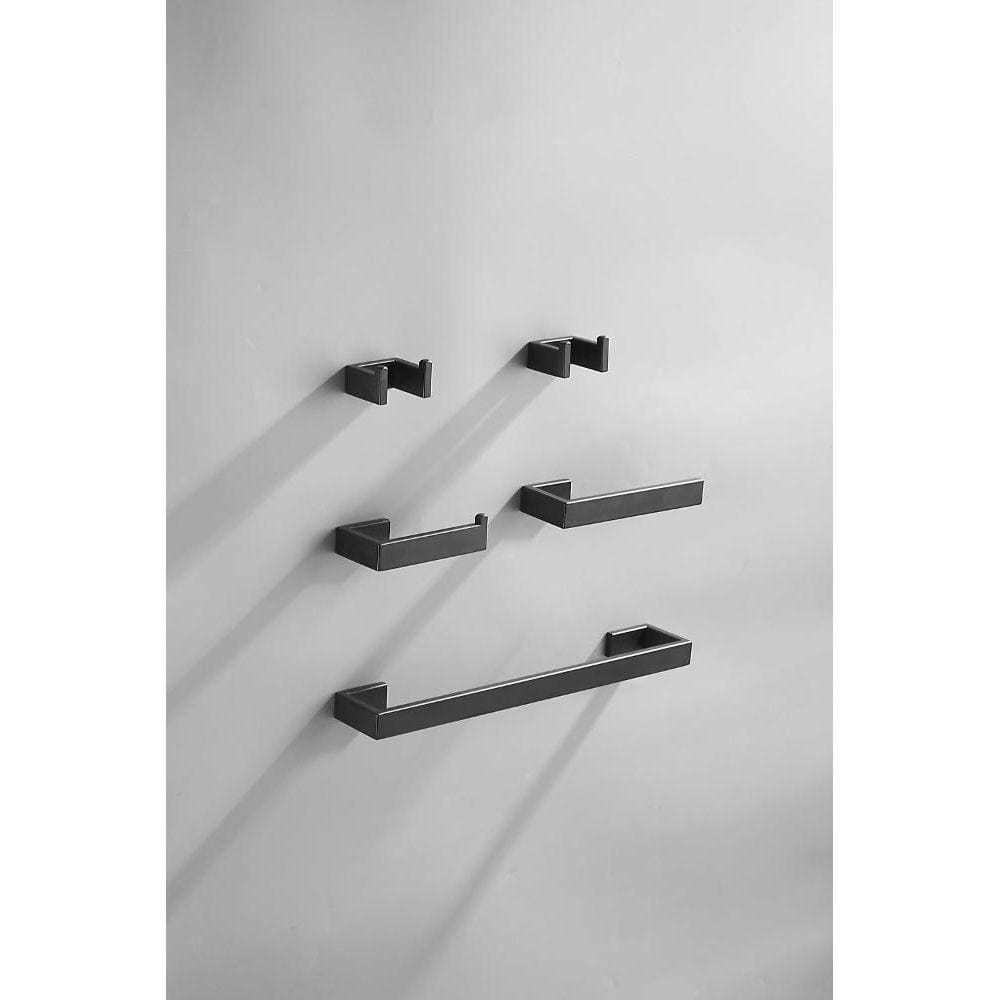 Kit 5 Peças New York Preto Fosco Sensi D`Acqua