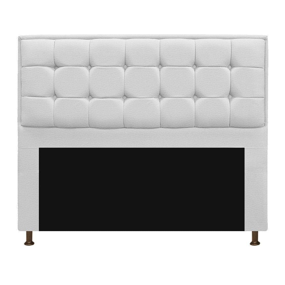 Cabeceira Copenhague 140 Cm Casal Corano Branco