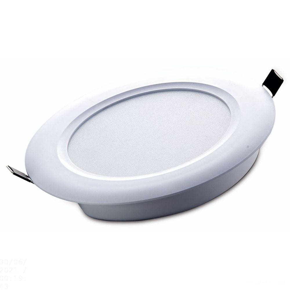 Plafon LED Tramontina Redondo de Embutir Slim 1000 lm 12 W Bivolt 3000 K Luz Amarela Tramontina