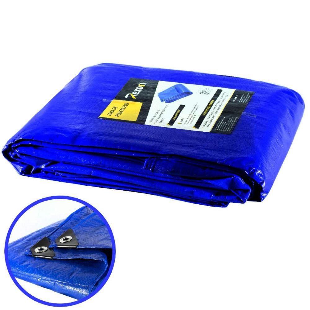 Lona Carreteiro 100 Micras Leve 6 x 9 Metros Azul APM7020022 REXON