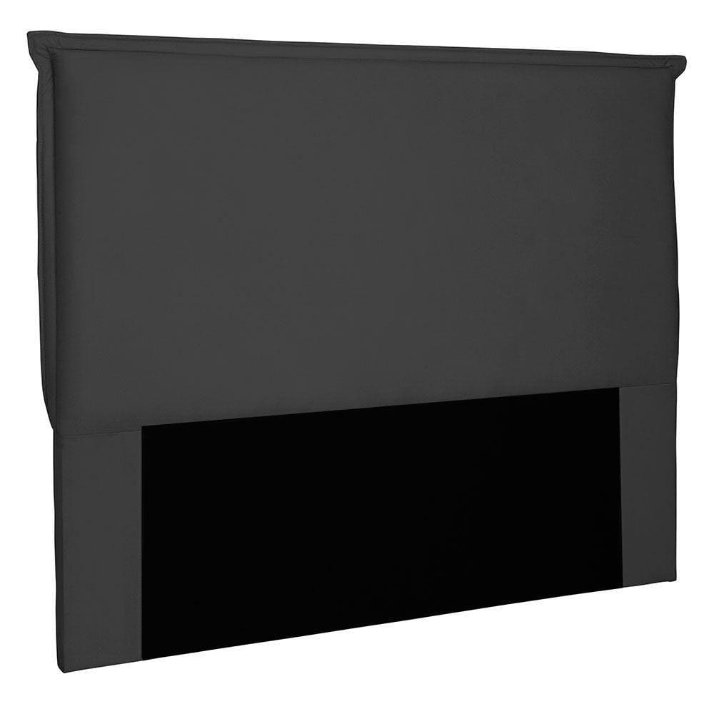 Cabeceira Solteiro 0,90m Veneza Suede Preto