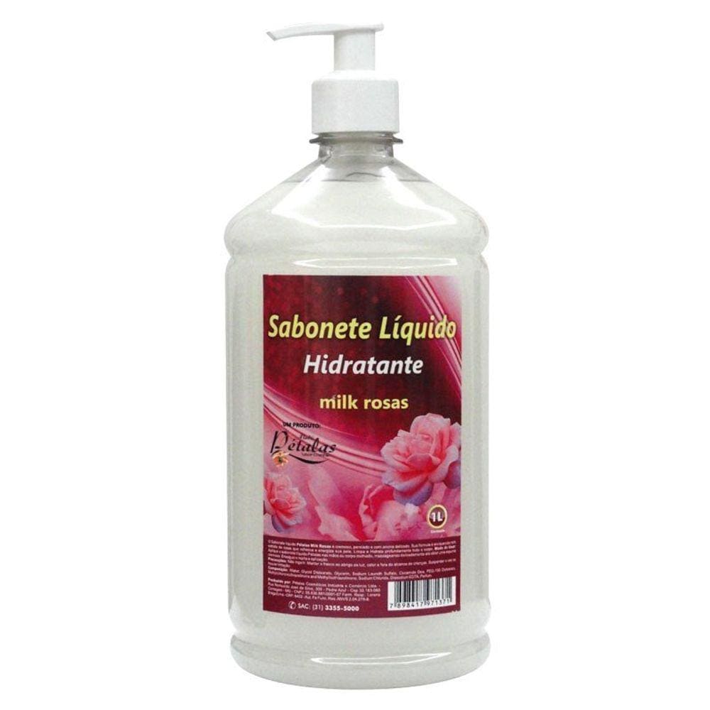 Sabonete Líquido Multi Pétalas Milk Rosas 1000ml