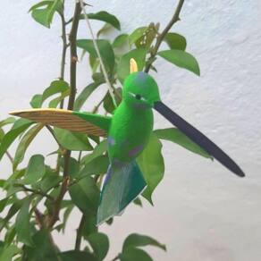 Beija-flor - Quebra-Cabeça de Madeira