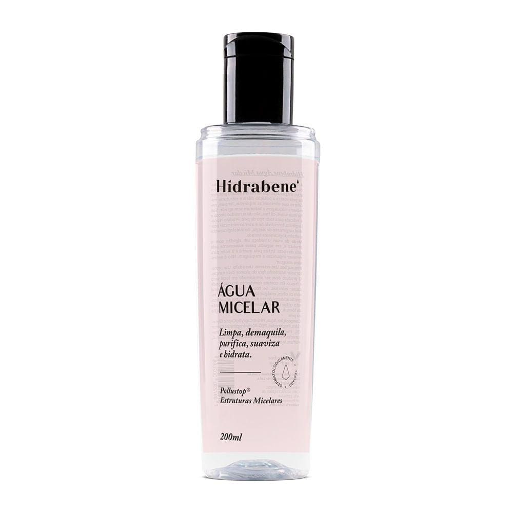 Água Micelar Facial Demaquilante Hidratante Preparadora Não deixa Resíduo - Oil Free 200 mL Hidrabene