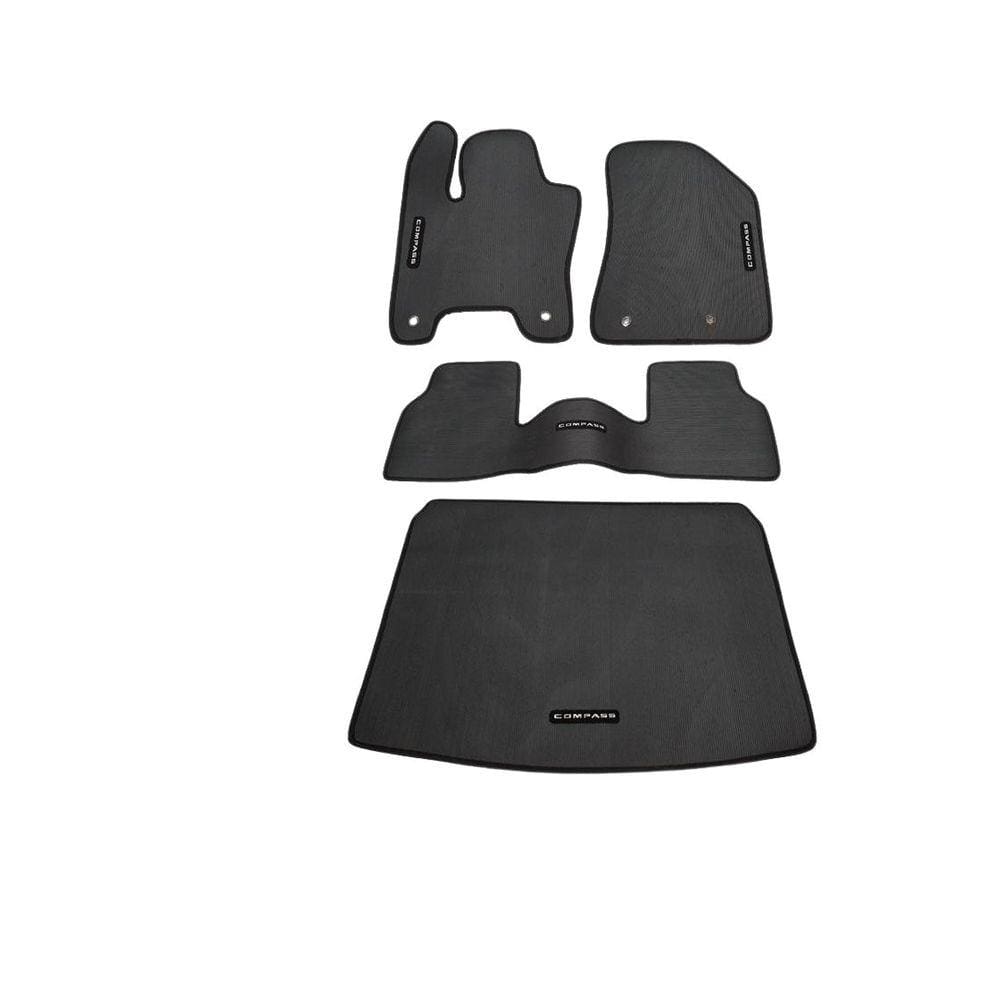 Tapete Borracha Compass Com Traseiro Interiço E Porta-Malas