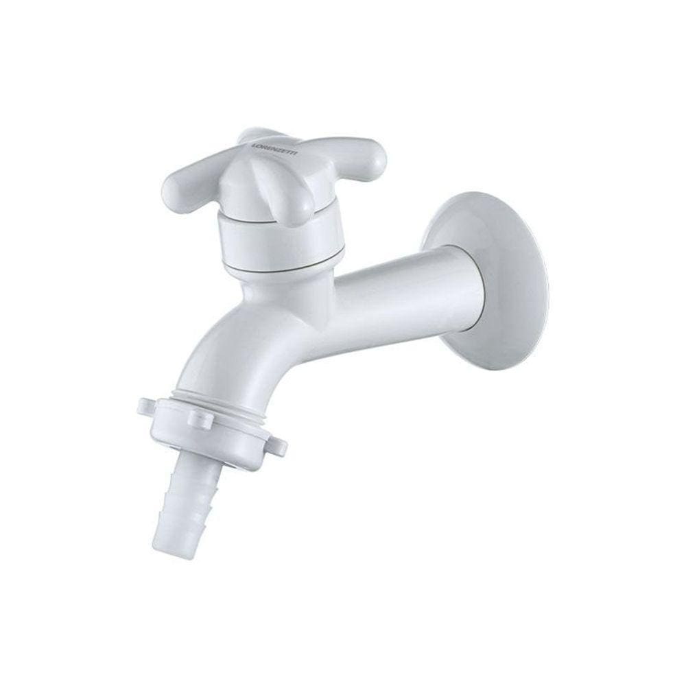 Torneira Plástica para Tanque e Jardim Lorenzetti Brio 1130 F34 de Parede Branca