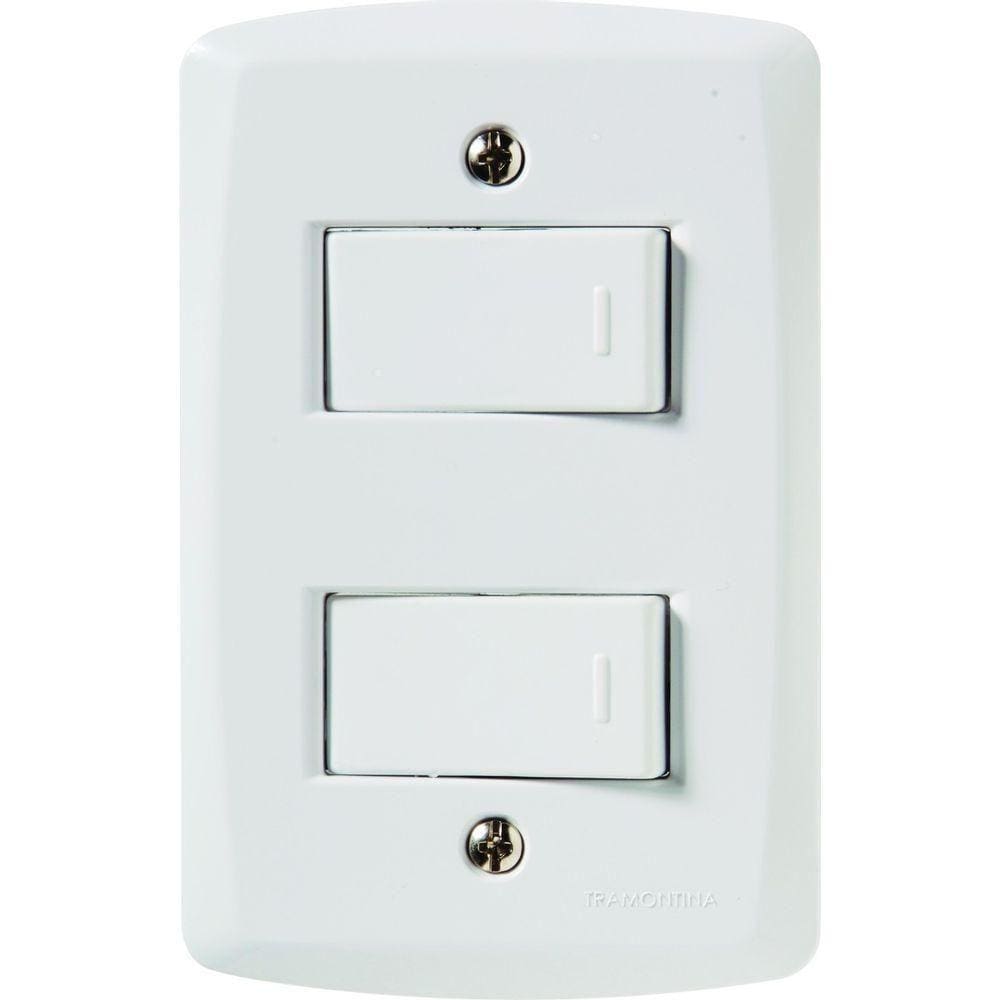 1 Interruptor Simples 10 A 250v e 1 Interruptor