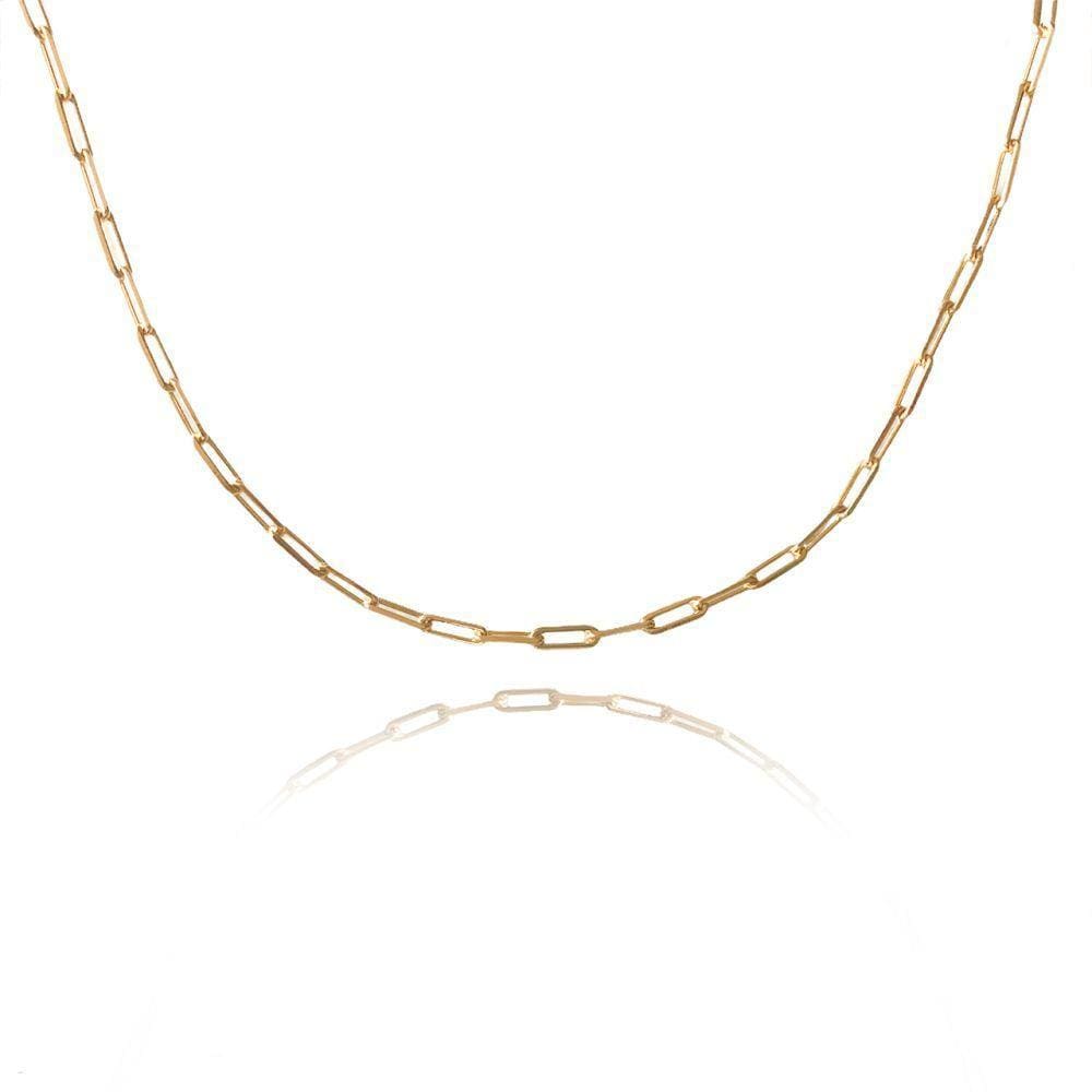 Colar Corrente Cartier 1.0 Folheado Em Ouro18k