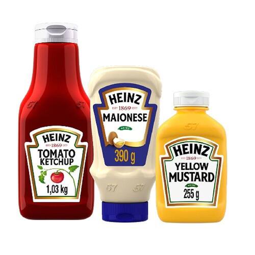 Burguer Kit Heinz Ketchup Tradicional 1kg + Maionese 390g +  é boa?