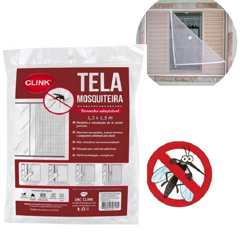 Tela Mosquiteira Inseto De Poliester Fita Adesiva Janelas