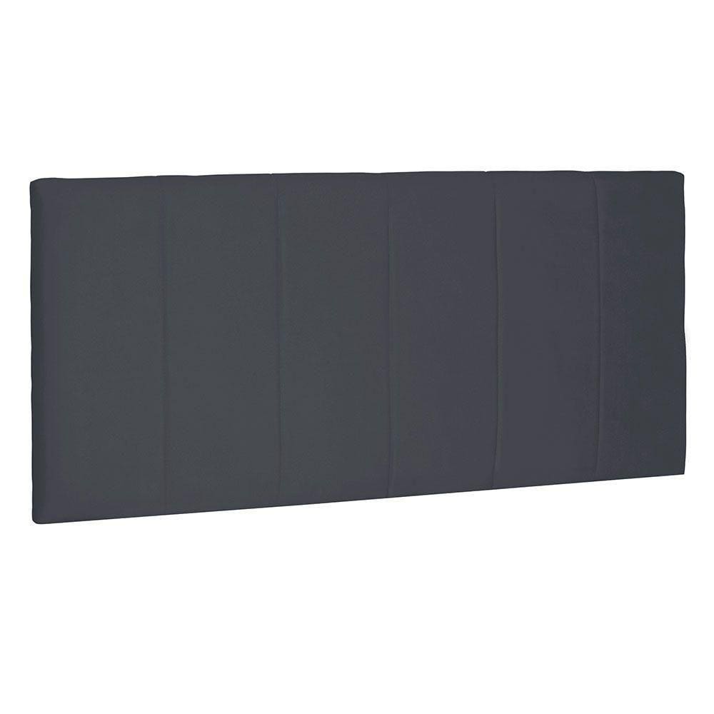 Cabeceira Painel Casal 1,40m Ravenna Suede Cinza