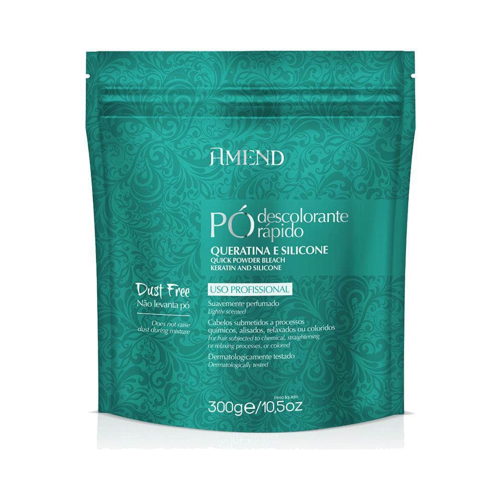Po Descolorante Amend Queratina E Silicone 300Gr