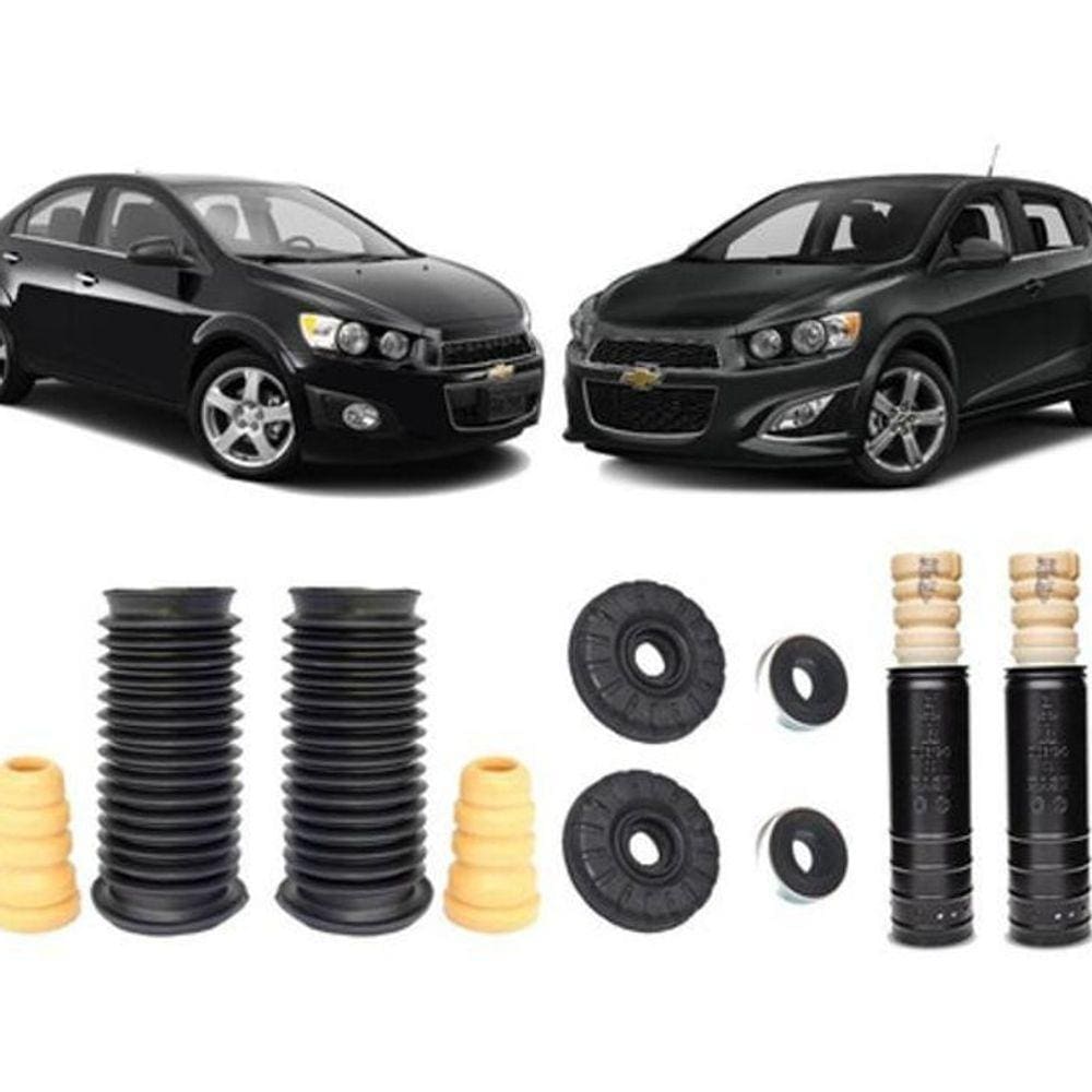 Kit Coxim Dianteiro Traseiro Chevrolet Sonic 2012 2013 2014