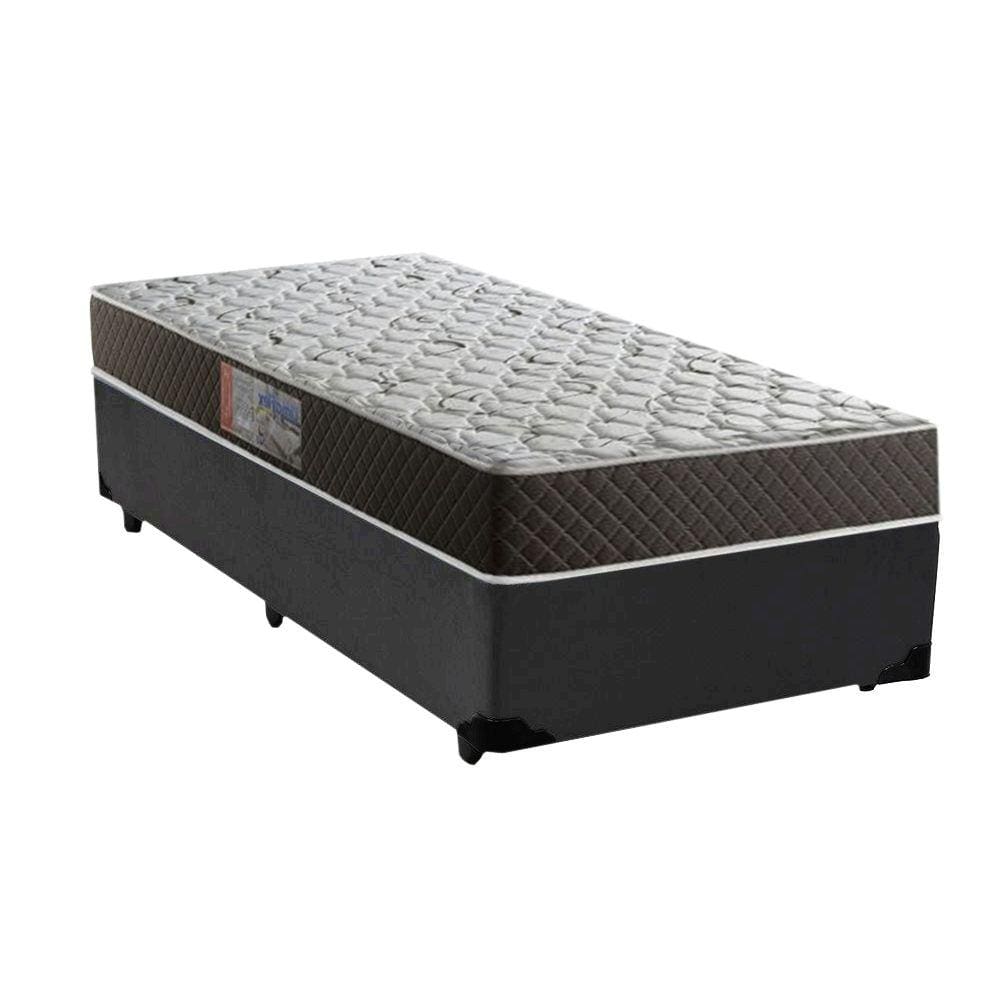 Cama Box Casal Colchão Mola Ensacada Acolchões + Box Sintético 68x138x188
