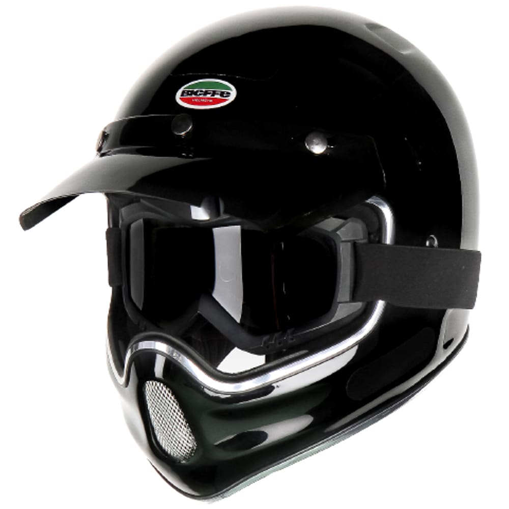 Capacete Bieffe Moto X Classic Preto Brilho Custom