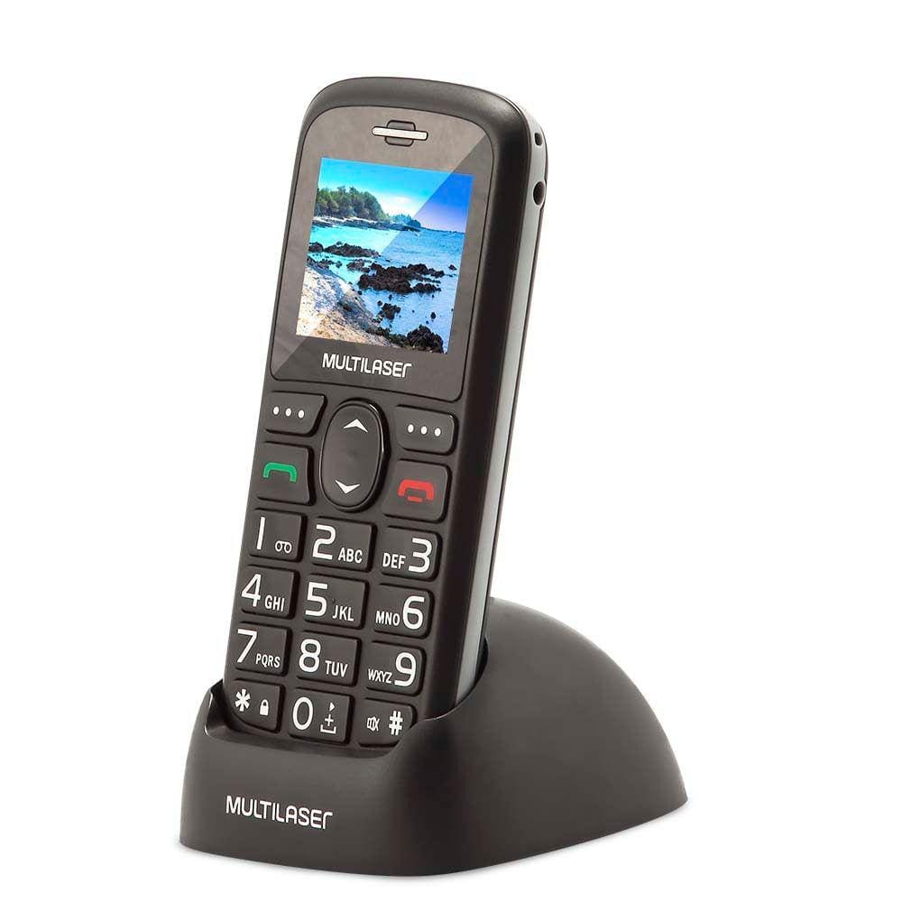 Celular Vita Com Base Recarregável P9089 Preto