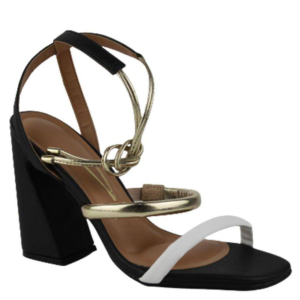 Sandália Feminina Brilho Salto Alto Vizzano 6400100 | Marisa