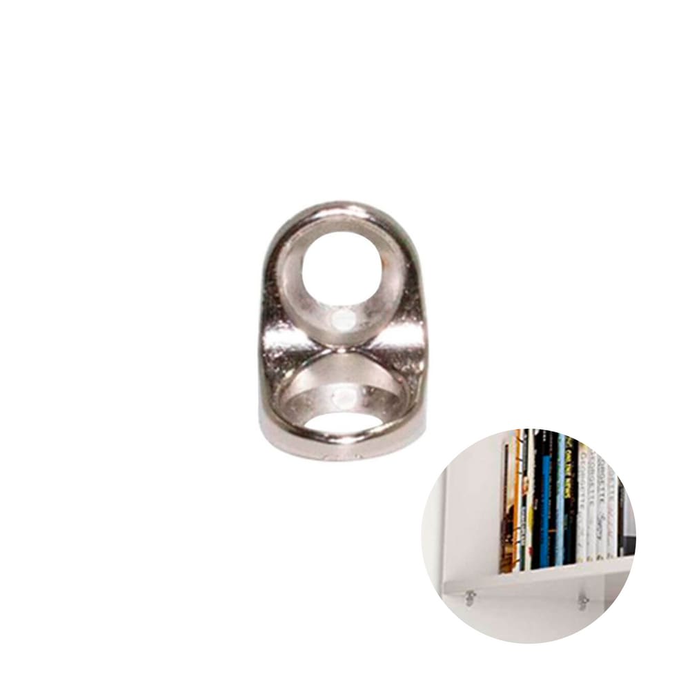 Cantoneira Suporte Cadeirinha 13 x 13 Maciça Niquelada - Pacote com 100