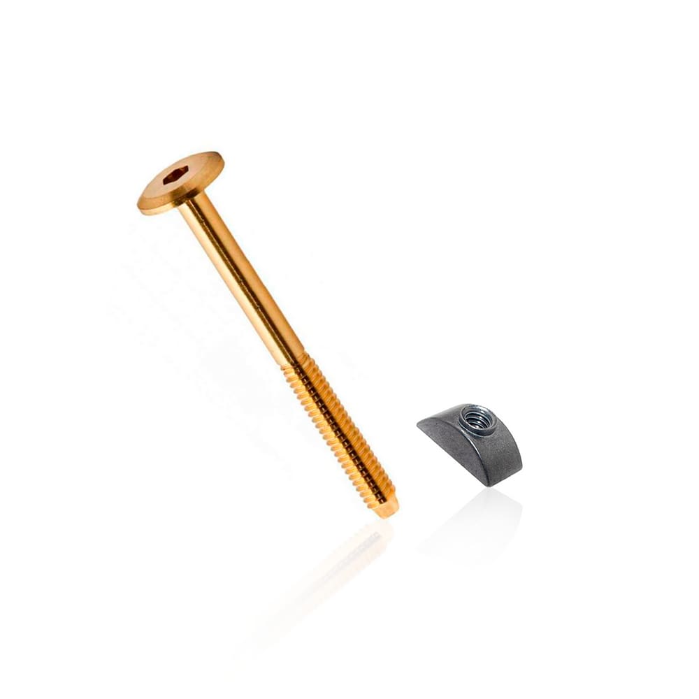 Parafuso Cama 1/4” x 120 mm Chave Allem Porca Meia Lua 35 Unidades