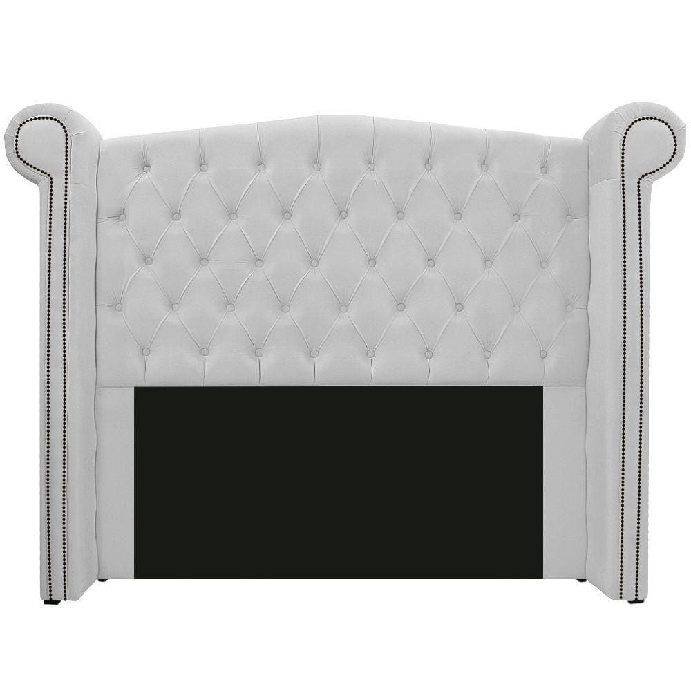 Cabeceira Estofada Veneza 140 Cm Casal Corano Branco