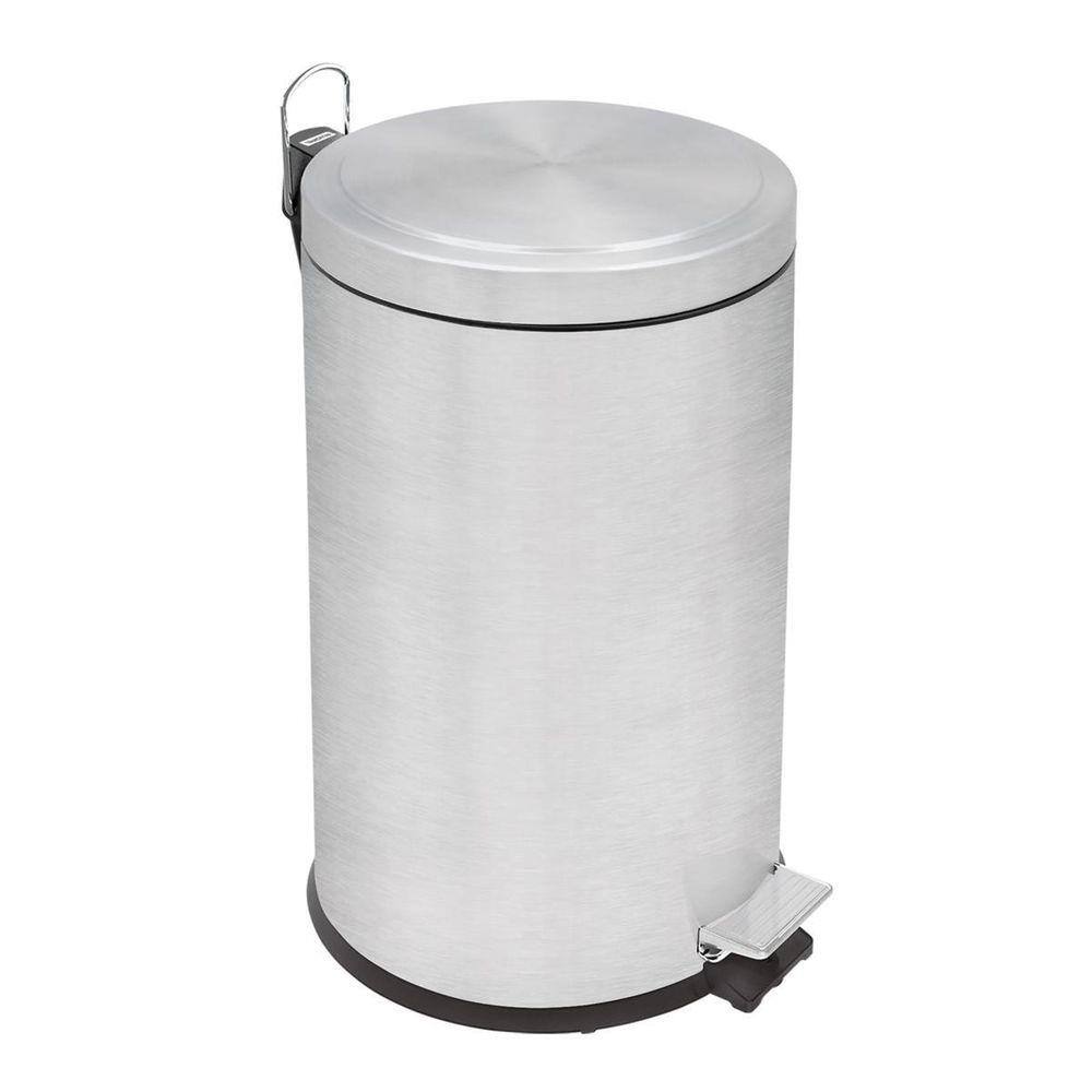 Lixeira Tramontina Brasil Plus Inox Balde Removível 12L