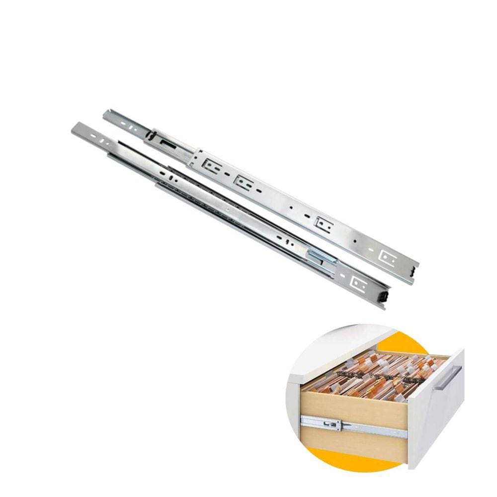 Corrediça Trilho Telescópico de 35 cm Light o Par para Uma Gaveta 25 Kg