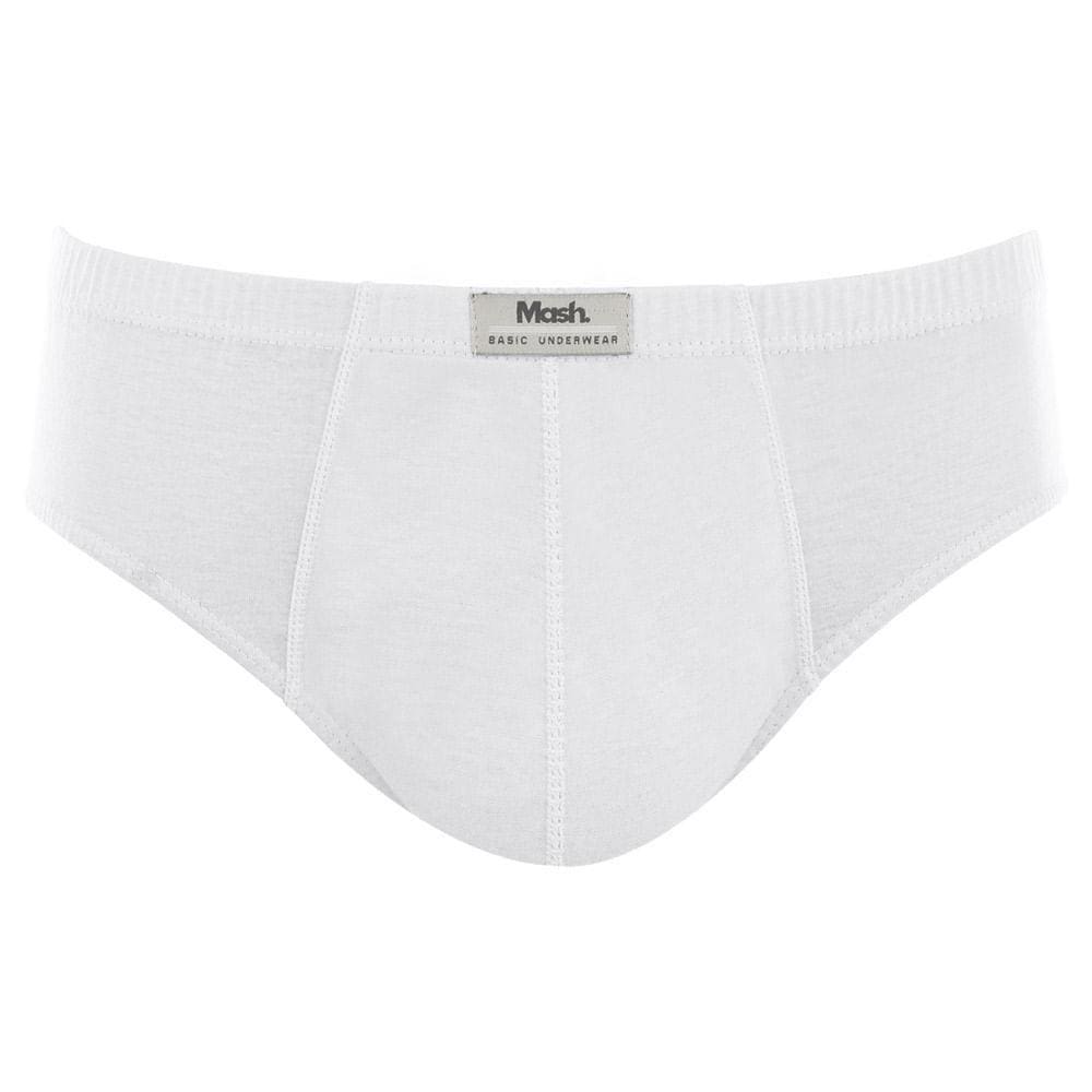 Cueca Slip Mash Masculina Algodão Lisa