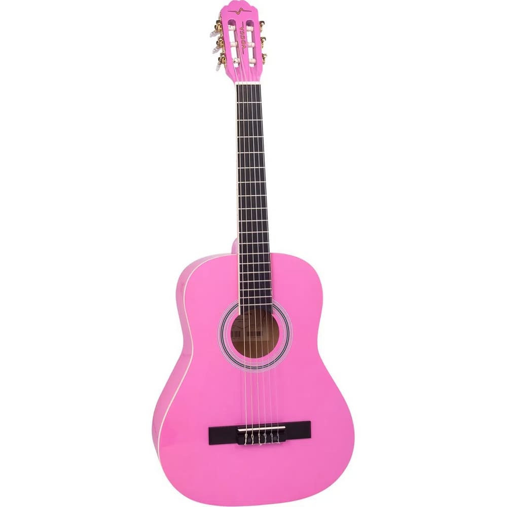 Violao Infantil Vogga Acustico Nylon Vca95 Rosa