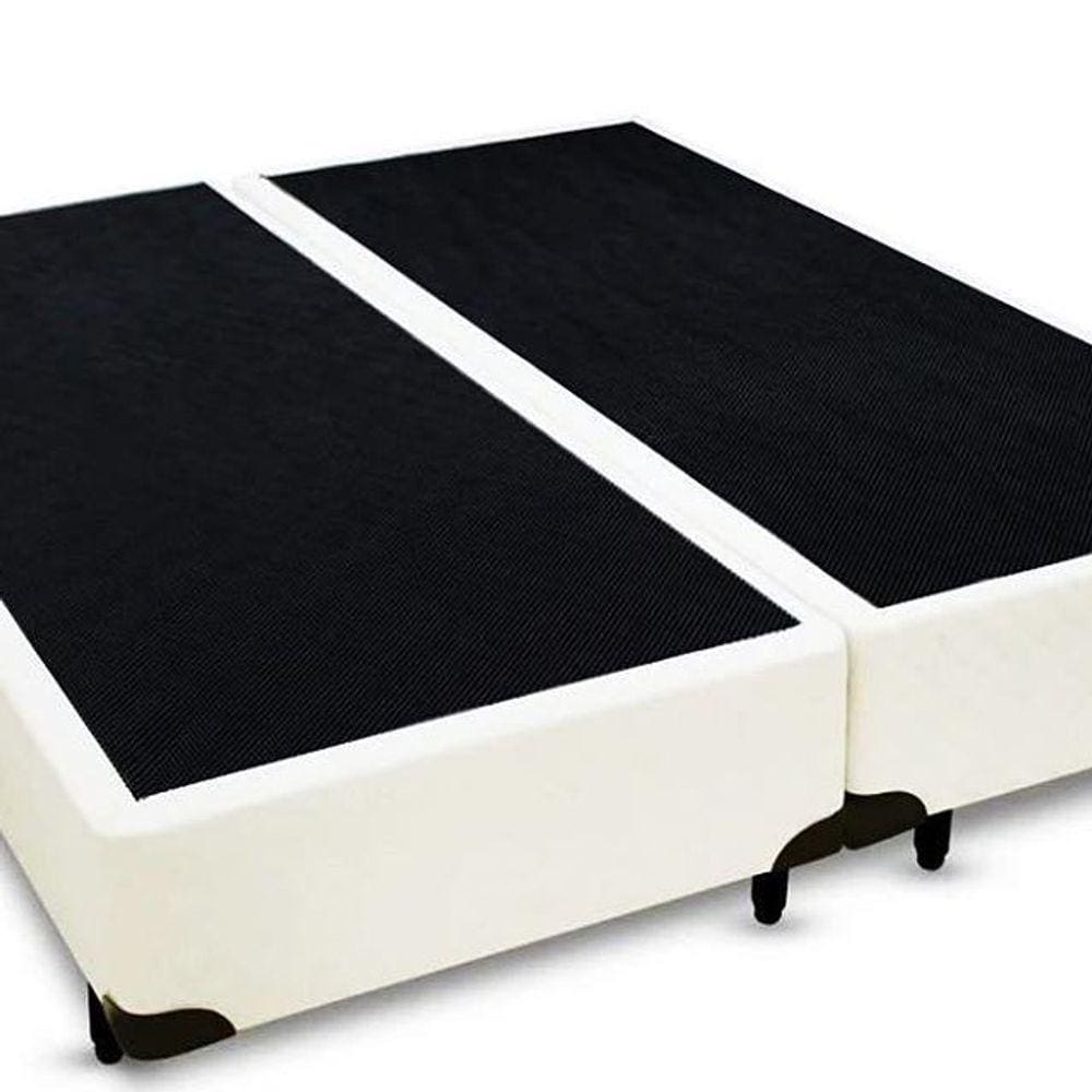 Cama Base Box Casal SÍNTETICO Bege 138x188x28*