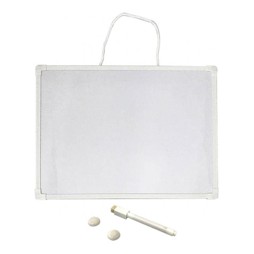 Lousa Branca Magnética Grande 50x35cm Caneta e Apagador
