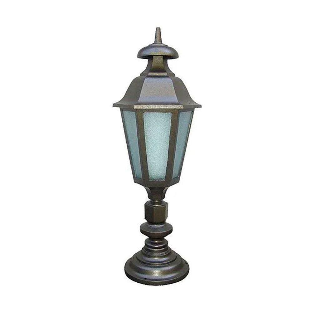 Poste Colonial Italiano Para Jardim Em Tubo De Alumínio 92Cm