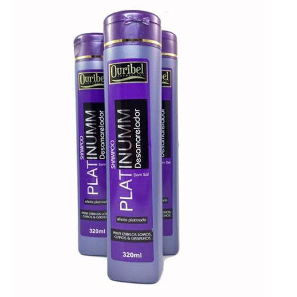 Shampoo Desamarelador Platinumm Ouribel 320Ml