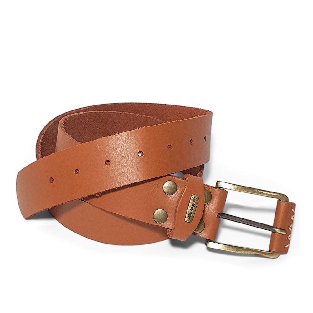 Cinto Casual Largo Masculino De Couro Soleta Le Voyage