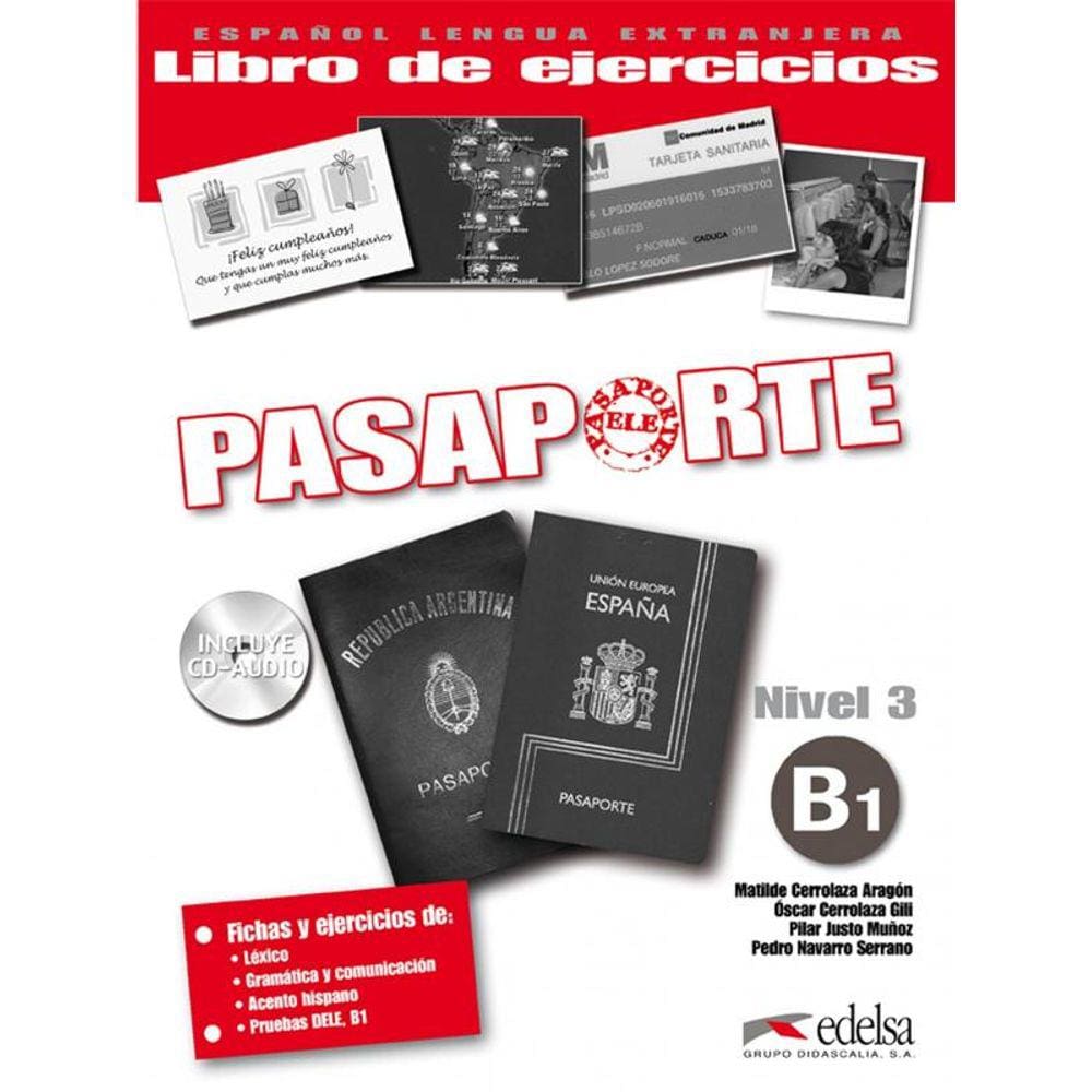 Pasaporte 3 - Libro De Ejercicios B1 + Cd Audio