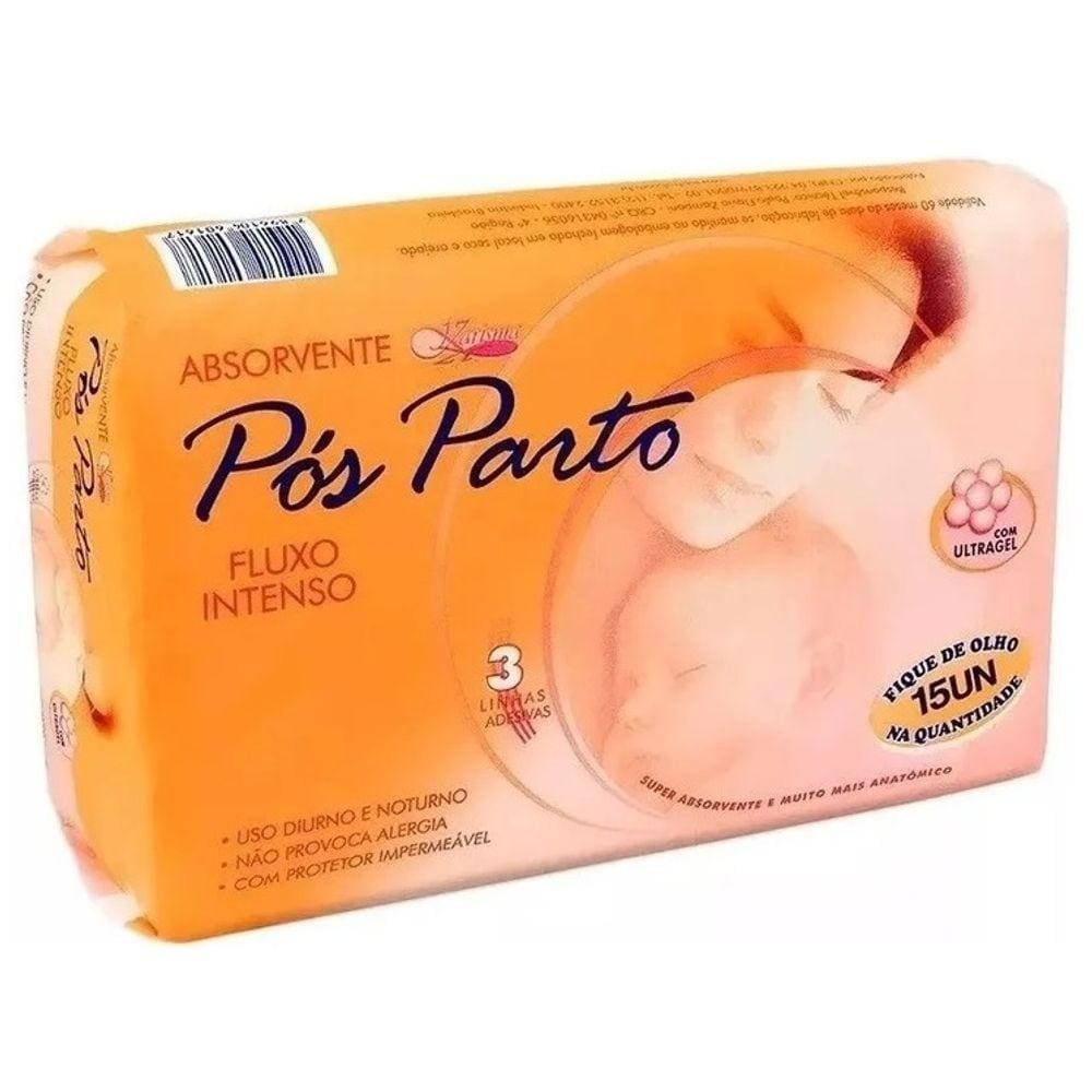 Absorvente Pós-Parto Karisma C/15 unid.