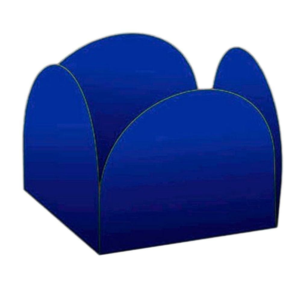 Porta Forminha 4 Pétalas Liso Azul Royal - 50 Unidades