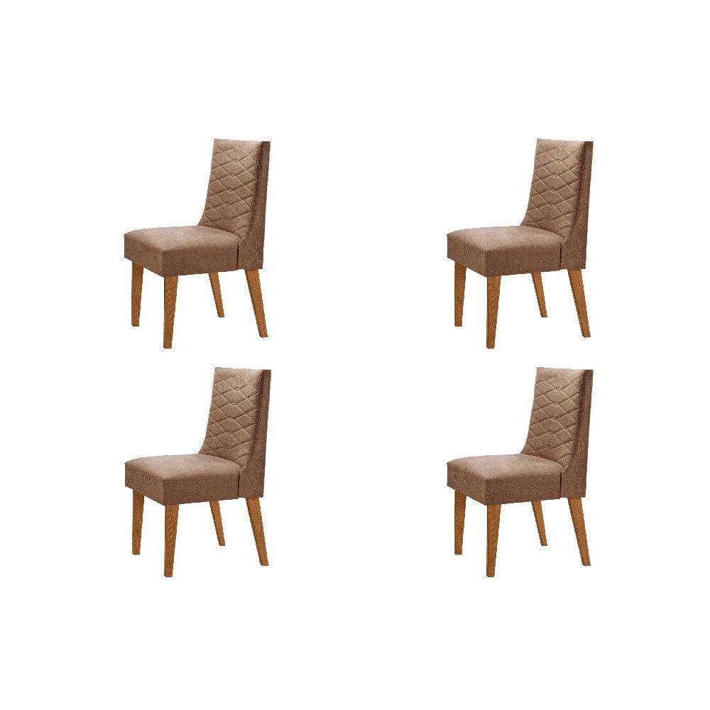 Conjunto Com 4 Cadeiras Safira Rufato