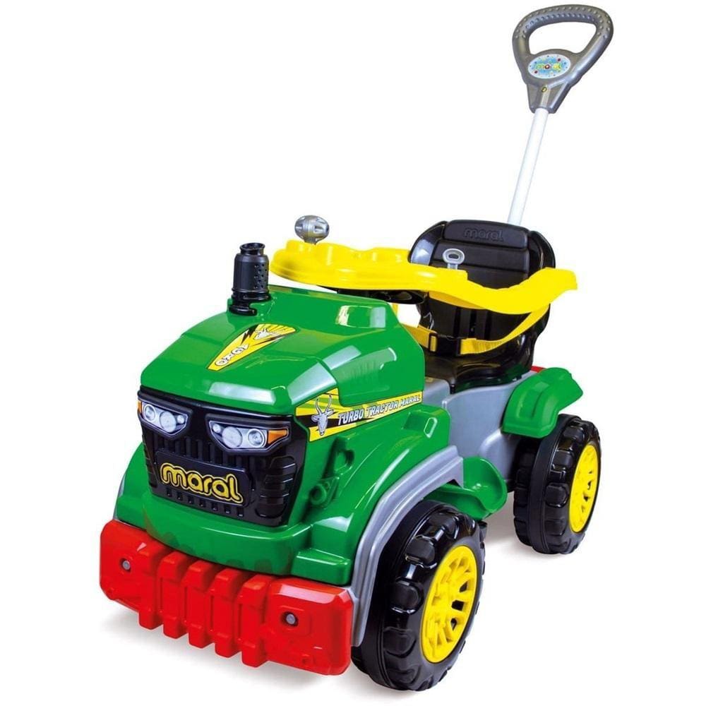 Carrinho Passeio e Pedal Infantil Tractor Agro Maral - Verde