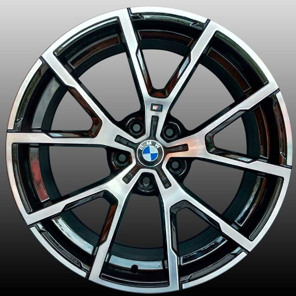 Jogo De Rodas Bmw X6 Aro 18 X 70 4x100 Et40 K47 Prata Diamantado Kr Wheels 1 Extra Extra 7968