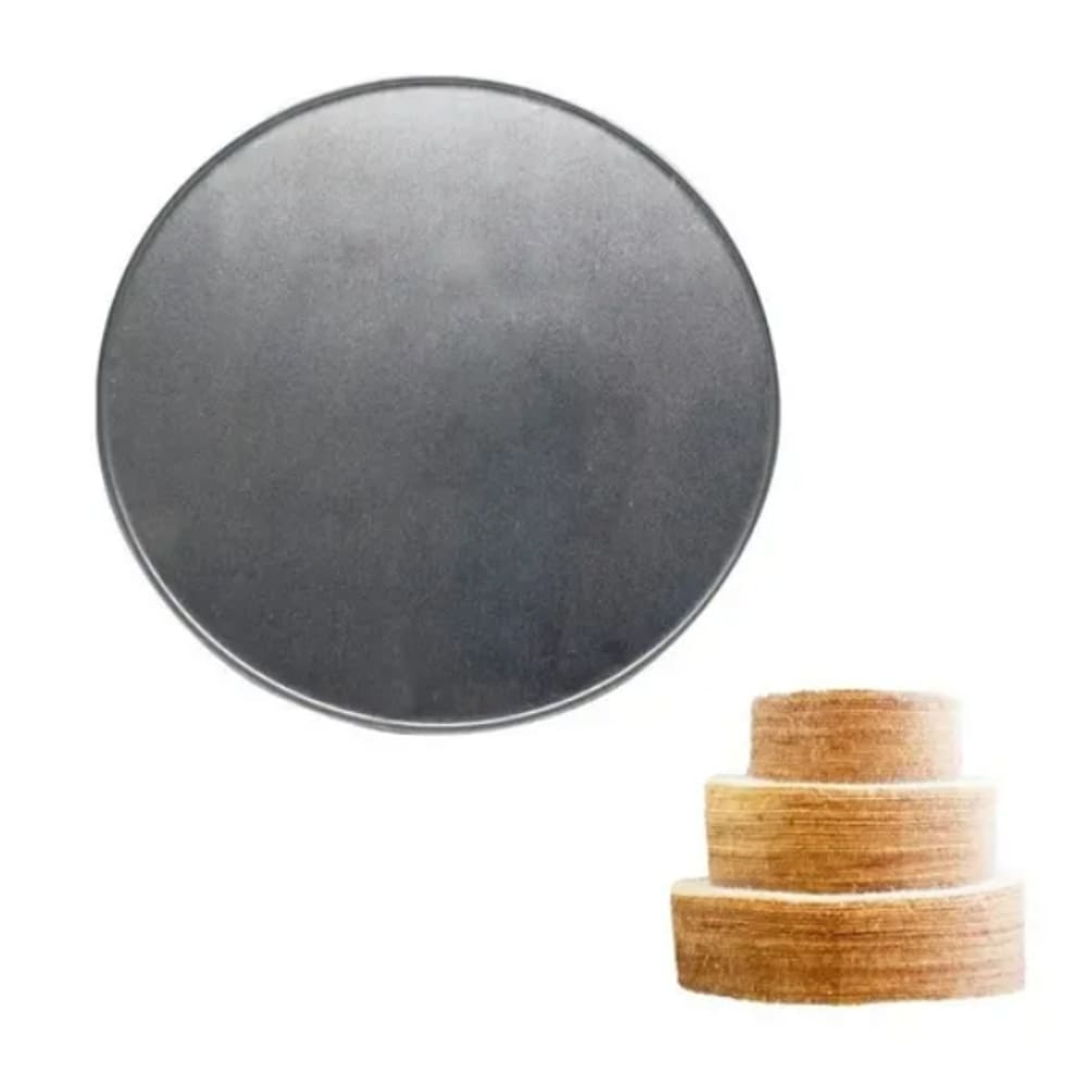Forma P/ Bolo De Rolo Redonda 35cm Em Alumínio Resistente