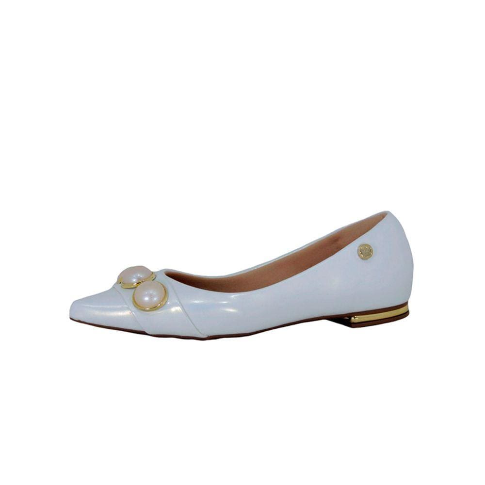 Sapatilha Infinity Shoes Pérolas Branca